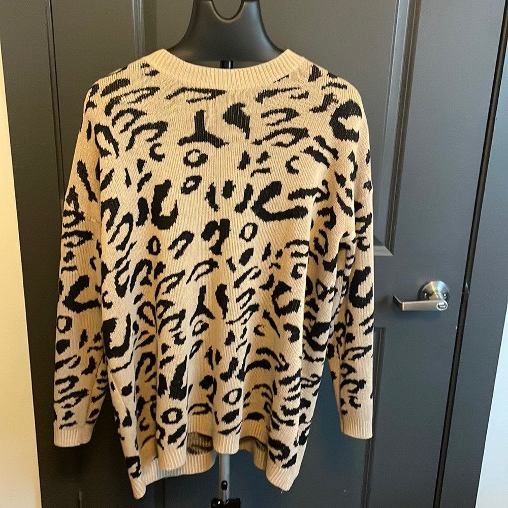 Cheetah print sweater